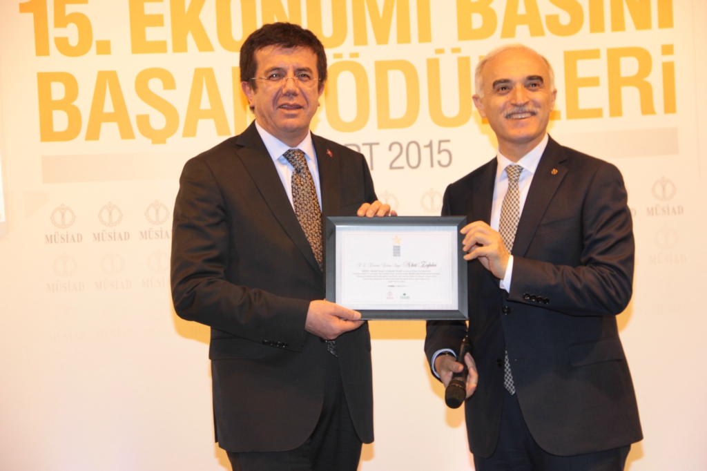 MÜSİAD 15.  Ekonomi Basını Başarı Ödülleri