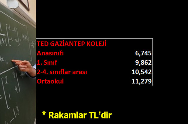 Özel okulların 2015-2016 tavan fiyatları