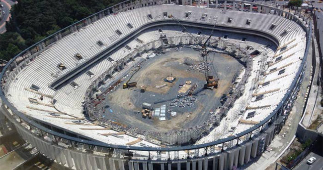 Vodafone Arena inşaatında flaş gelişme