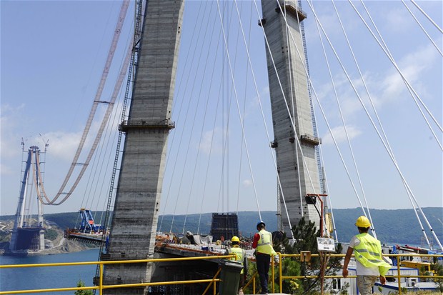 3. köprünün yüzde 70'i tamamlandı