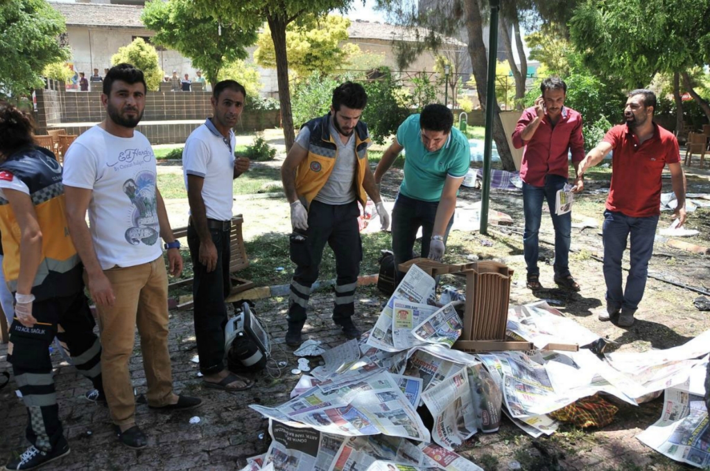 Şanlıurfa Suruç patlama fotoğrafları 