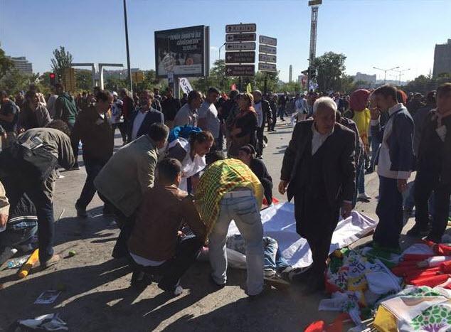 Ankara'daki patlama sonrası ilk görüntüler