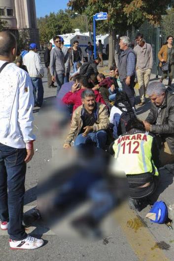 Ankara'daki patlama sonrası ilk görüntüler