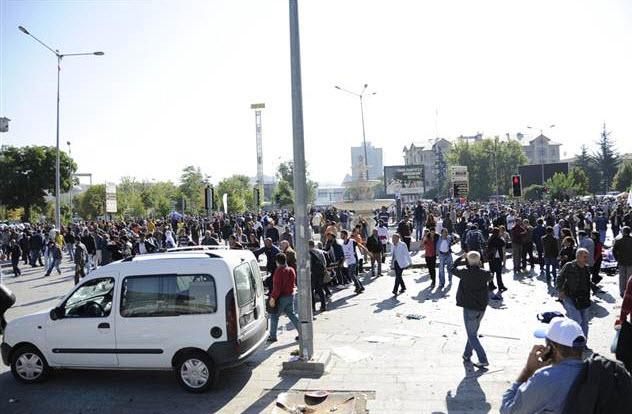 Ankara'daki patlama sonrası ilk görüntüler