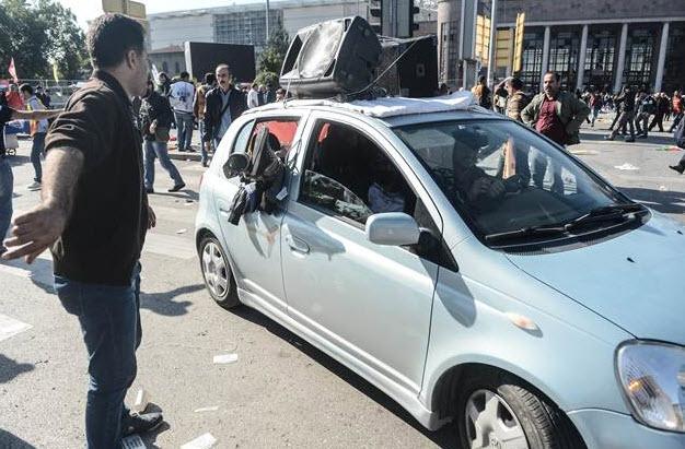 Ankara'daki patlama sonrası ilk görüntüler