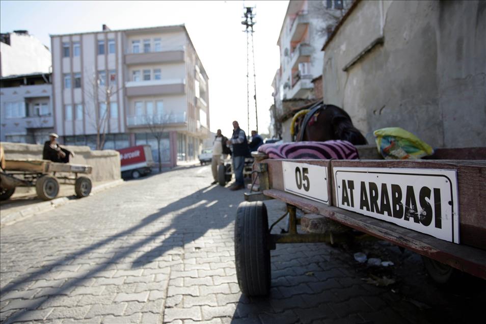 Malkara'da at arabalarına plaka takıldı