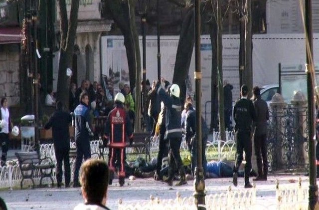 Sultanahmet'teki patlamadan ilk görüntüler