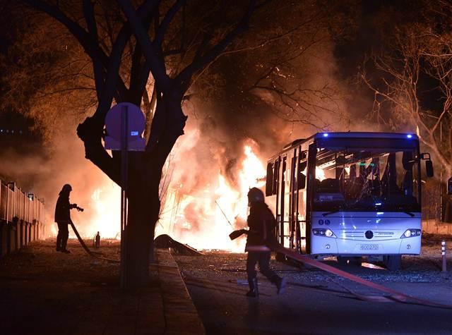 Ankara'daki saldırıdan ilk görüntüler