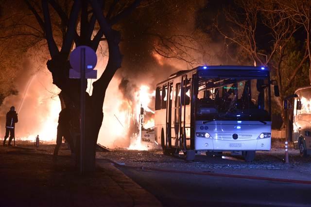 Ankara'daki saldırıdan ilk görüntüler