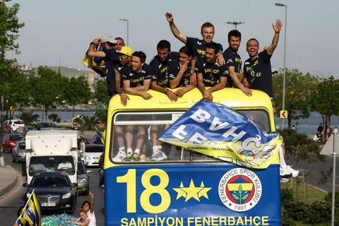 Fenerbahçe'nin şampiyonluk kutlaması