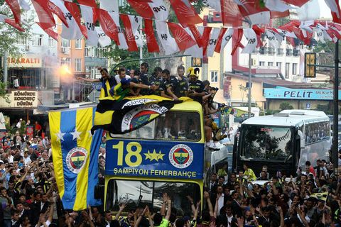 Fenerbahçe'nin şampiyonluk kutlaması