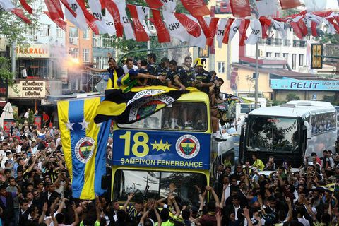 Fenerbahçe'nin şampiyonluk kutlaması