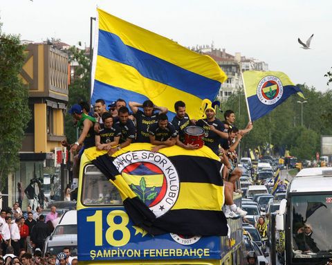 Fenerbahçe'nin şampiyonluk kutlaması