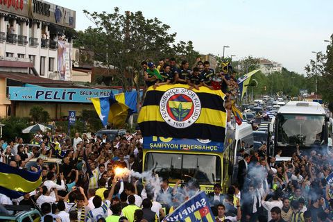 Fenerbahçe'nin şampiyonluk kutlaması