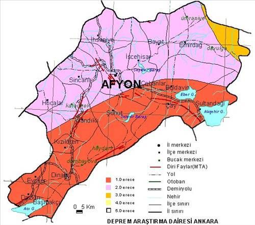 Türkiye'nin deprem haritası