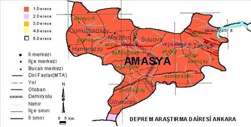 Türkiye'nin deprem haritası