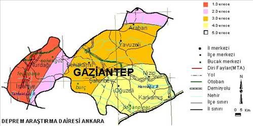 Türkiye'nin deprem haritası