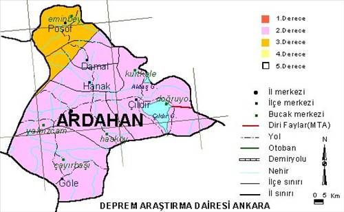 Türkiye'nin deprem haritası