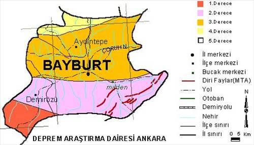 Türkiye'nin deprem haritası