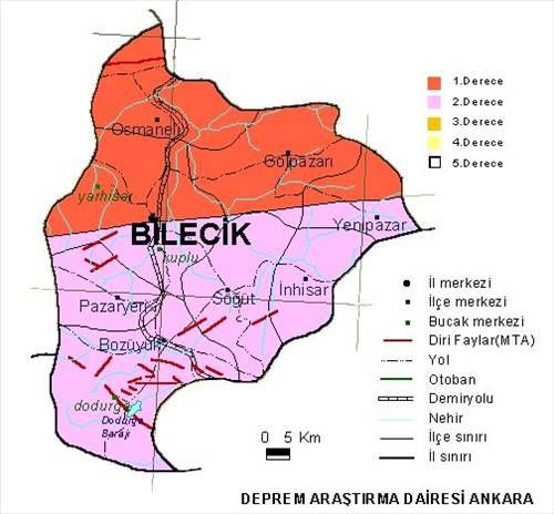 Türkiye'nin deprem haritası