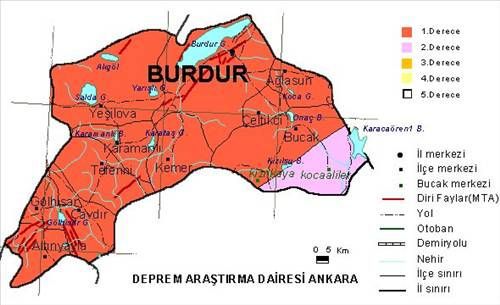 Türkiye'nin deprem haritası