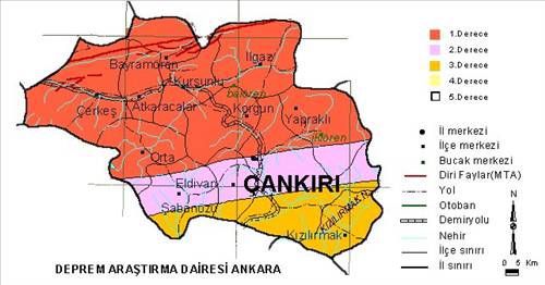 Türkiye'nin deprem haritası