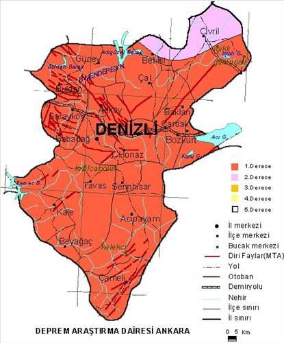 Türkiye'nin deprem haritası