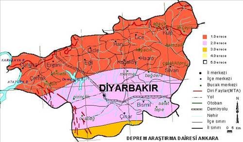 Türkiye'nin deprem haritası