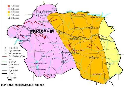 Türkiye'nin deprem haritası