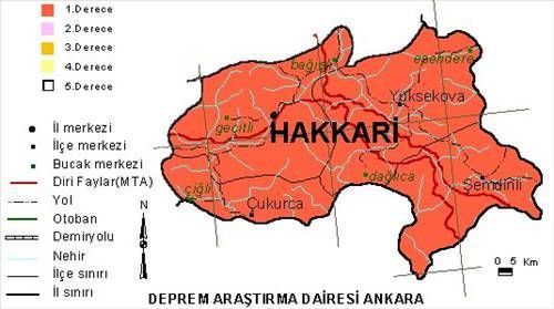 Türkiye'nin deprem haritası