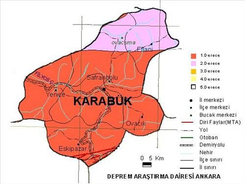 Türkiye'nin deprem haritası