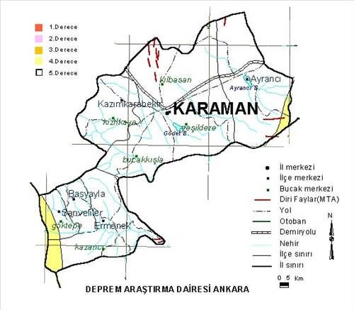 Türkiye'nin deprem haritası