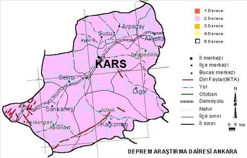 Türkiye'nin deprem haritası