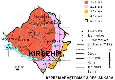 Türkiye'nin deprem haritası