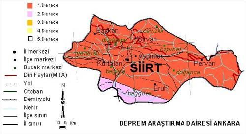 Türkiye'nin deprem haritası