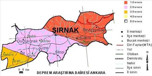 Türkiye'nin deprem haritası