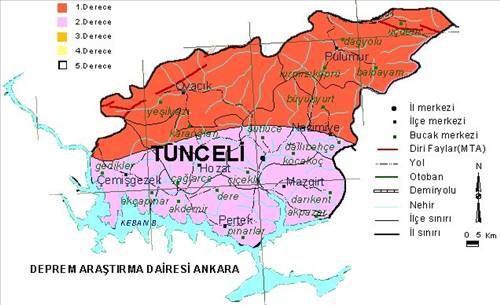 Türkiye'nin deprem haritası