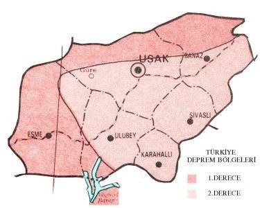 Türkiye'nin deprem haritası