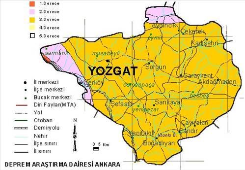 Türkiye'nin deprem haritası